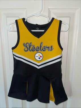 NFL Steelers Girls Yellow & Black Cheer Tank Dress